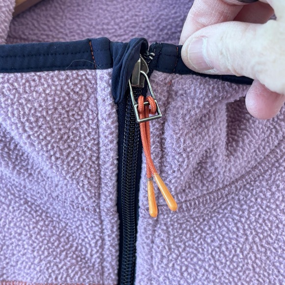 Cotopaxi Abrazo 1/2 Zip Fleece Pullover Womens XL Pocket Colorblock Orange Pink - Picture 3 of 8